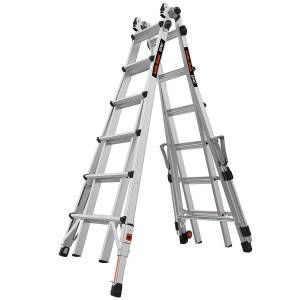 LITTLE GIANT Epic Model 26 Telescopic Ladder with Ratchet Levellers and Safety Rails 2.0m - 7.0m