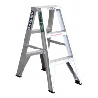 BAILEY Trade Aluminium Double Sided Step Ladder 3ft 0.9m FS13428
