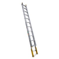 BAILEY Professional Punchlock Aluminium Extension Ladder 12 with Leveller 150kg 3.7m - 6.2m