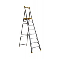 BAILEY Pro Punchlock PFS8 Aluminium Platform Ladder 8 Steps 2.27m Platform 170kg FS13937