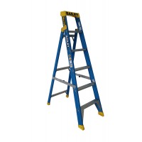 BAILEY Pro Punchlock Lean Safe Fibreglass Single Sided Step Ladder 6ft 1.8m FS13972