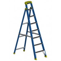 BAILEY Pro Punchlock Lean Safe Fibreglass Single Sided Step Ladder 8ft 2.4m FS13974