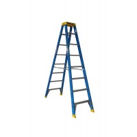 BAILEY Professional Punchlock Fibreglass Double Sided Step Ladder 8ft 2.4m FS13982