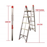 TRA Aluminium Folding Ladder 5 Steps 1.41m