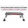 Lightweight Folding Platform Step 19cm - 23cm Adjustable Height 200kg image