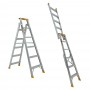 GORILLA Pro-Lite Aluminium Dual Purpose Ladder 150kg 1.75m - 3.14m image