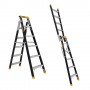 GORILLA Pro-Lite Fibreglass Dual Purpose Ladder 150kg 6ft 1.75m - 3.13m image