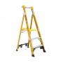 GORILLA Fibreglass Platform Ladder 180kg 3 Step 0.9m Platform FPL003-HD image