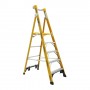 GORILLA Fibreglass Platform Ladder 180kg 5 Step 1.5m Platform FPL005-HD image