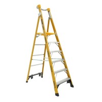 GORILLA Fibreglass Platform Ladder 180kg 6 Step 1.8m Platform FPL006-HD