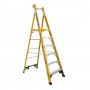 GORILLA Fibreglass Platform Ladder 180kg 6 Step 1.8m Platform FPL006-HD image