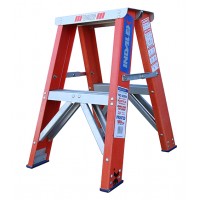INDALEX Pro Series Fibreglass Double Sided Step Ladders 2ft 0.6m