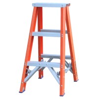 INDALEX Pro Series Fibreglass Double Sided Step Ladders 3ft 0.9m