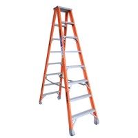 INDALEX Pro Series Fibreglass Double Sided Step Ladders 8ft 2.4m