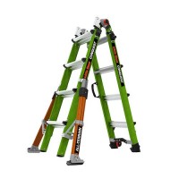 LITTLE GIANT Conquest 2.0 All-Terrain Model 17 Fibreglass Telescopic Ladder 1.35m - 4.55m