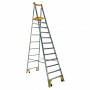 BAILEY P170 Job Station Aluminium Platform Ladder 170kg 12 Steps 3.6m Platform image