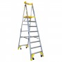 BAILEY P170 Job Station Aluminium Platform Ladder 170kg 8 Steps 2.4m Platform image