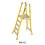 BRANACH Fibreglass CorrosionMaster Safety Platform Ladder 5 Step 1.5m Platform Height image