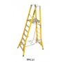 BRANACH Fibreglass CorrosionMaster Safety Platform Ladder 7 Step 2.1m Platform Height image