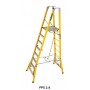 BRANACH Fibreglass CorrosionMaster Safety Platform Ladder 8 Step 2.4m Platform Height image