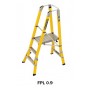 BRANACH Fibreglass WorkMaster 450mm Safety Platform Ladder 3 Step 0.9m Platform Height image