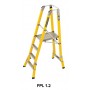 BRANACH Fibreglass WorkMaster 450mm Safety Platform Ladder 4 Step 1.2m Platform Height image
