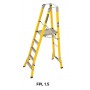 BRANACH Fibreglass WorkMaster 450mm Safety Platform Ladder 5 Step 1.5m Platform Height image