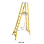 BRANACH Fibreglass WorkMaster 450mm Safety Platform Ladder 8 Step 2.4m Platform Height image
