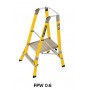 BRANACH Fibreglass WorkMaster 550mm Safety Platform Ladder 2 Step 0.6m Platform Height image