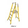 BRANACH Fibreglass WorkMaster 550mm Safety Platform Ladder 4 Step 1.2m Platform Height image