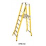 BRANACH Fibreglass WorkMaster 550mm Safety Platform Ladder 6 Step 1.8m Platform Height image