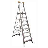 GORILLA Aluminium Platform Ladder 180kg 8-Step 8ft 2.4m Platform
