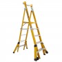 GORILLA Adjustable Fibreglass Platform Ladder 1.5m - 2.4m image