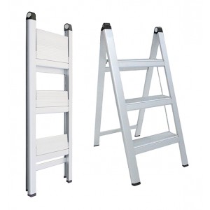 INDALEX Aluminium Slimline Ladder 3 Steps 0.8m