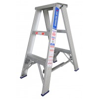 INDALEX Pro Series Aluminium Double Sided Step Ladder 180kg 3ft 0.9m