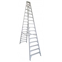 INDALEX Pro Series Aluminium Double Sided Step Ladder 150kg 16ft 4.9m