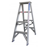 INDALEX Pro Series Aluminium Double Sided Step Ladder 180kg 4ft 1.2m