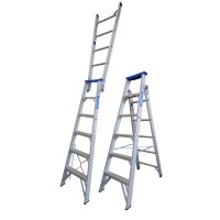 INDALEX Pro Series Aluminium Dual Purpose Ladder 6ft 1.8m - 3.2m