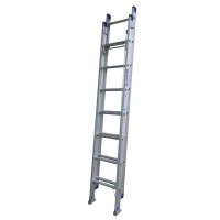 INDALEX Pro Series Aluminium Extension Ladder 14ft 2.6m-4.1m with Swivel Feet