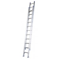 INDALEX Pro Series Aluminium Extension Ladder 18ft 3.2m-5.3m with Swivel Feet