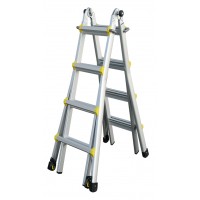 INDALEX Pro Series Aluminium Telescopic Ladder 15ft 1.3m - 4.5m