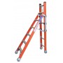 INDALEX Pro Series Fibreglass Step Extension Ladder 6ft 1.8m - 3.0m image
