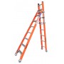 INDALEX Pro Series Fibreglass Step Extension Ladder 8ft 2.4m - 4.1m image