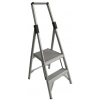 INDALEX Tradesman Aluminium Slimline Platform Ladder 2 Steps 1.5m/0.6m
