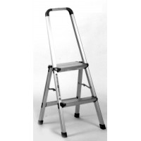 INDALEX Aluminium Step Ladder with Handrail 2 Steps 0.6m