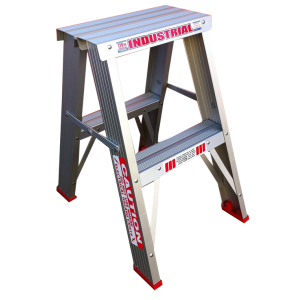 INDALEX Tradesman Aluminium Double Sided Step Ladder 2ft 0.6m