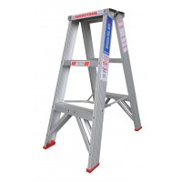 INDALEX Tradesman Aluminium Double Sided Step Ladder 3ft 0.9m