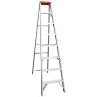 INDALEX Tradesman Aluminium Single Sided Step Ladder 8ft 2.4m