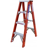 INDALEX Tradesman Fibreglass Double Sided Step Ladders 4ft 1.2m