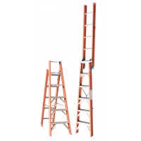 INDALEX Tradesman Fibreglass Dual Purpose Ladder 6ft 1.8m - 3.2m
